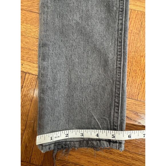 AGOLDE Jeans Womens Gray Riley Faded Mid Rise Button Fly Casual Denim Size 23 - Picture 11 of 15